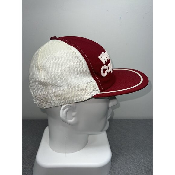 Vintage Winston Cup Series Hat Cap Snap Back Mens Red White NASCAR Racing 80s - Picture 4 of 8